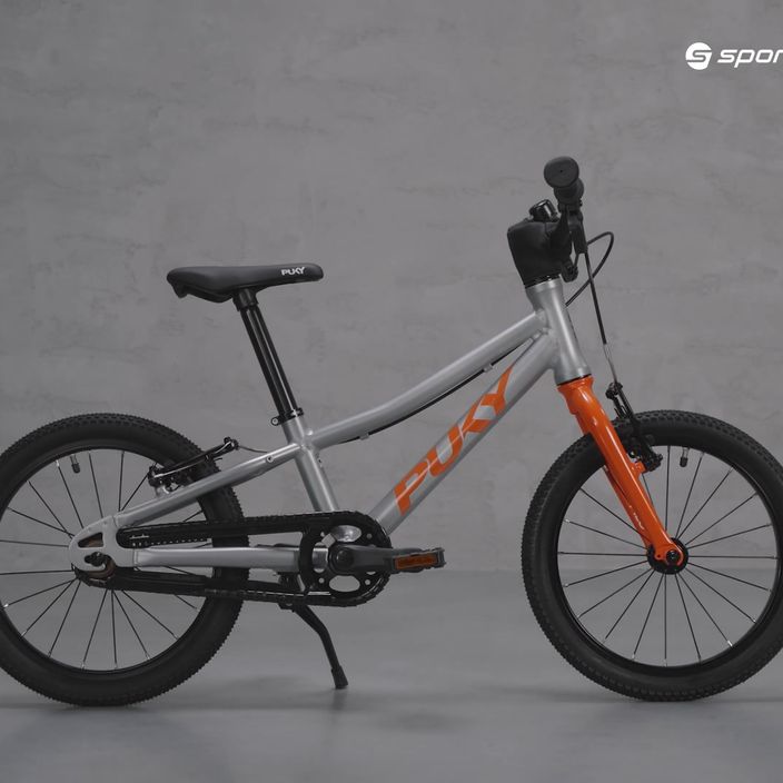 PUKY LS Pro 16 strieborno-oranžový bicykel 442 9