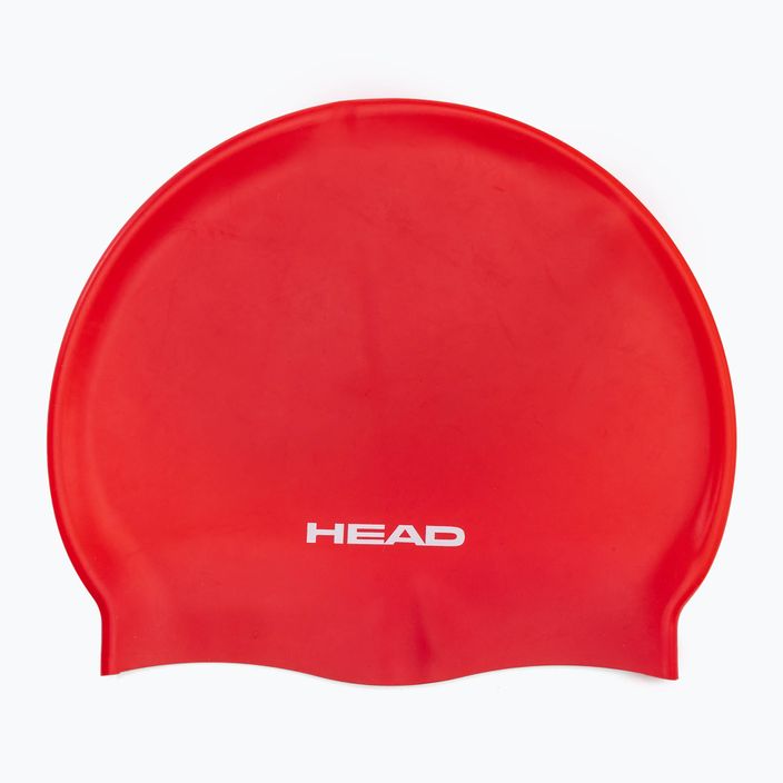 Detská plavecká čiapka HEAD Silicone Flat RD červená 4556