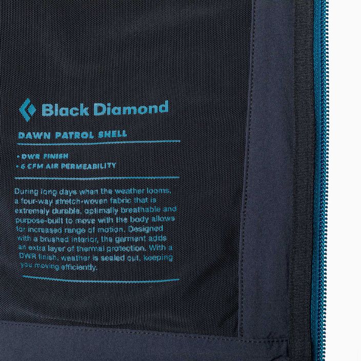 Black Diamond Dawn Patrol pánska softshellová bunda modrá APP1SD4015LRG1 10