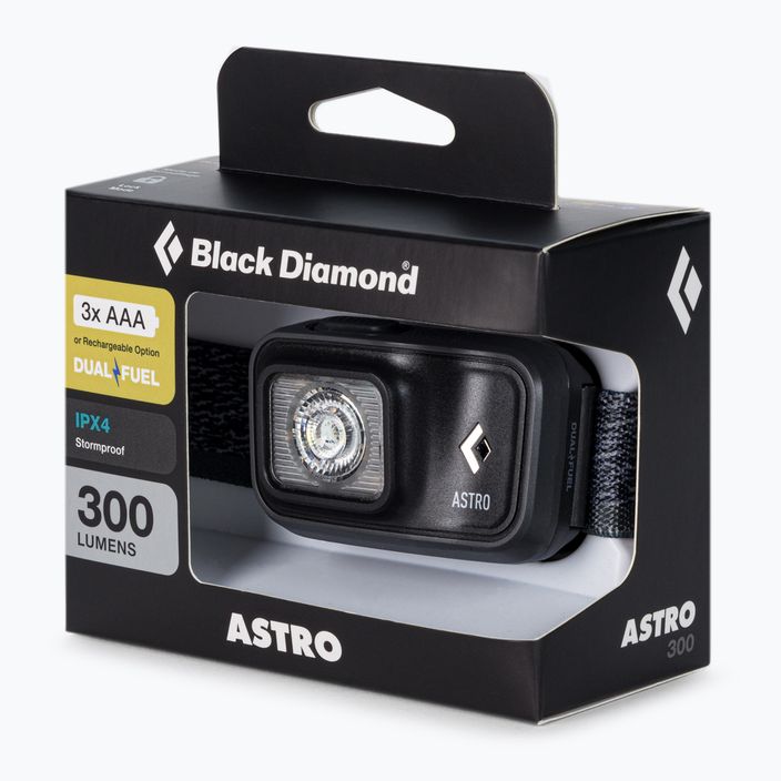 Hlavová baterka Black Diamond Astro 300 sivá BD6206740004ALL1