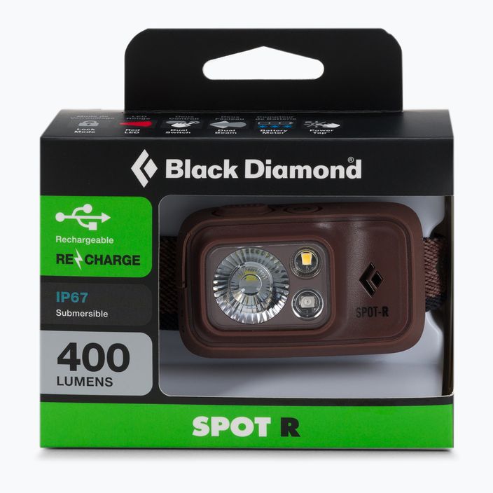 Hlavová baterka Black Diamond Spot 400-R hnedá BD6206766018ALL1 2