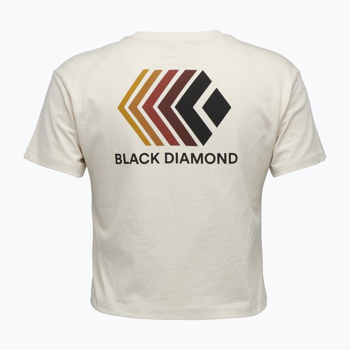 Dámske tričko Black Diamond Faded Crop laurel off white 5