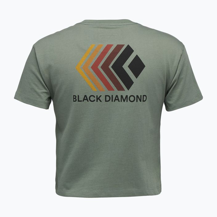 Dámske tričko Black Diamond Faded Crop laurel green 5