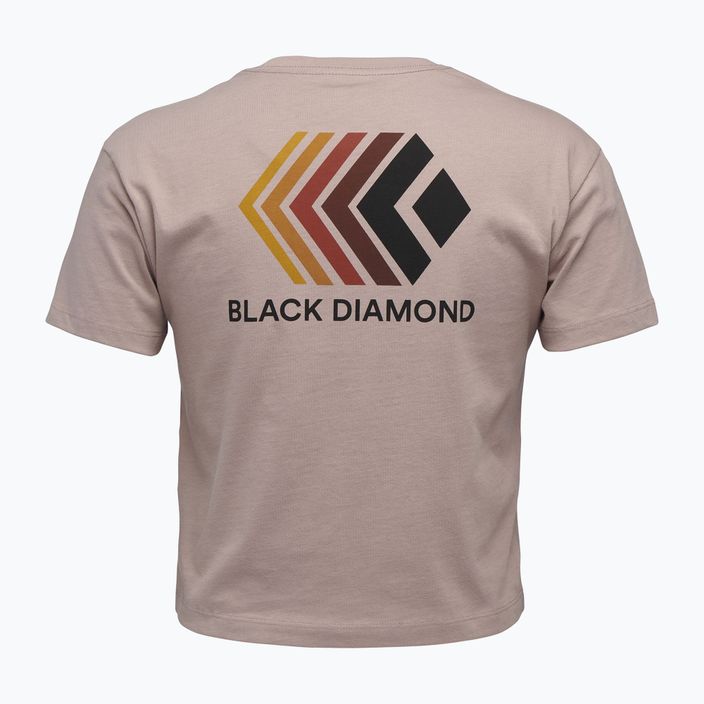 Dámske tričko Black Diamond Faded Crop bledo fialové 5