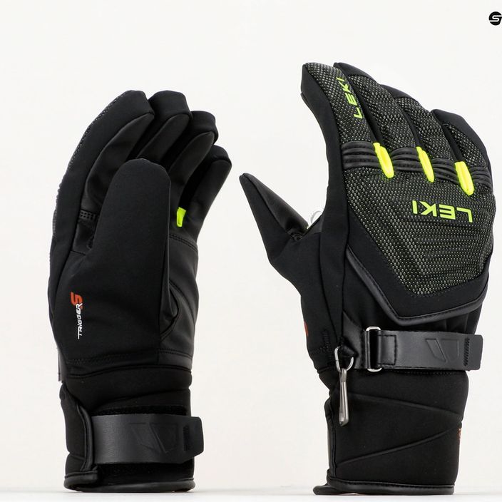 Detské lyžiarske rukavice LEKI Race Coach C-Tech S čierne 652803701 9