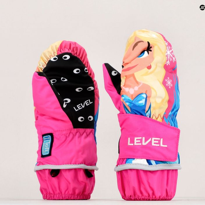 Detské snowboardové rukavice Level Animal Mitt zlaté 4174 7