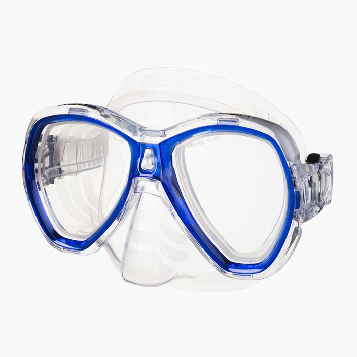 Šnorchlovacia maska SEAC Elba modrá 2