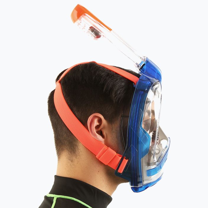 Celotvárová maska na šnorchlovanie SEAC Magica blue/orange 9