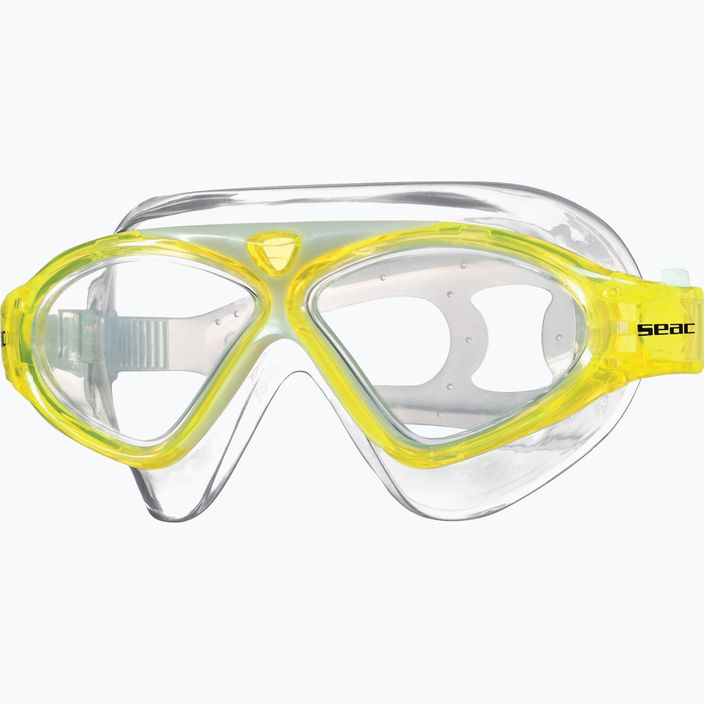 Detská plavecká maska SEAC Vision Jr žltá 2