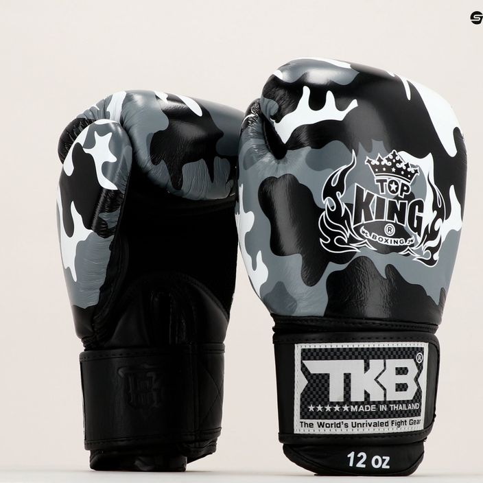 Boxerské rukavice Top King Muay Thai Empower sivé TKBGEM-03A-GY 7