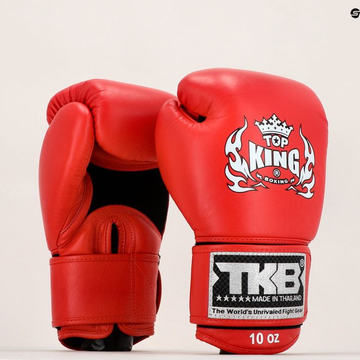 Boxerské rukavice Top King Muay Thai Ultimate Air červené TKBGAV-RD 7