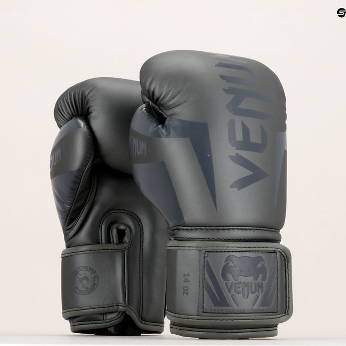 Venum Elite šedé pánske boxerské rukavice VENUM-0984 12