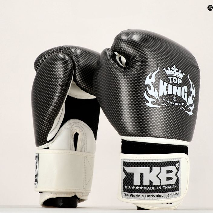 Boxerské rukavice Top King Muay Thai Empower Air bielo-strieborné TKBGEM-02A-WH 7