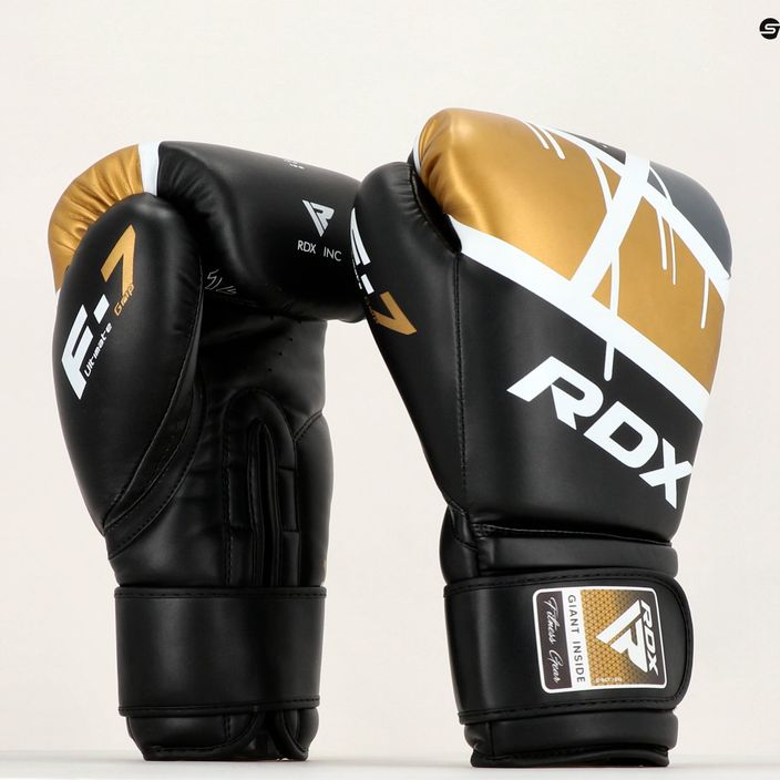 Boxerské rukavice RDX BGR-F7 čierno-zlaté BGR-F7BGL 8