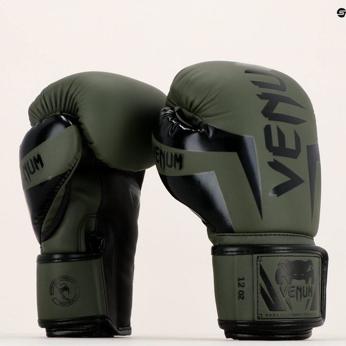 Venum Elite pánske boxerské rukavice zelené VENUM-1392 13