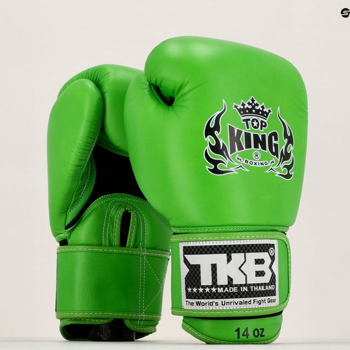 Top King Muay Thai Ultimate Air zelené boxerské rukavice TKBGAV-GN 7