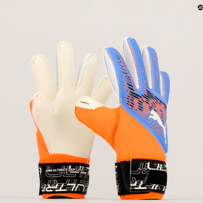 Detské brankárske rukavice PUMA Ultra Grip 2 RC modro-oranžové 041815 05 7