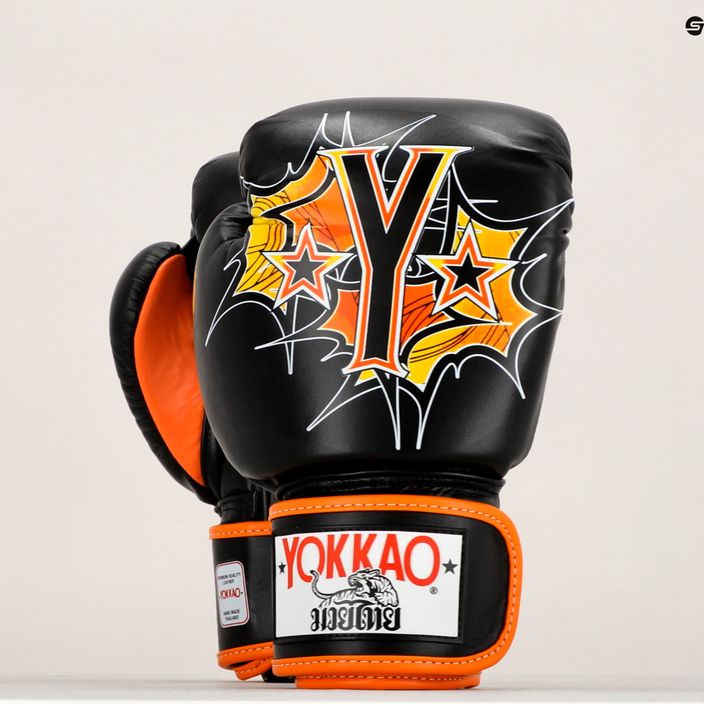 YOKKAO Pad Thai boxerské rukavice čierne FYGL-69-1 7
