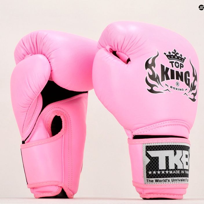 Ružové boxerské rukavice Top King Muay Thai Super Air TKBGSA-PK 7