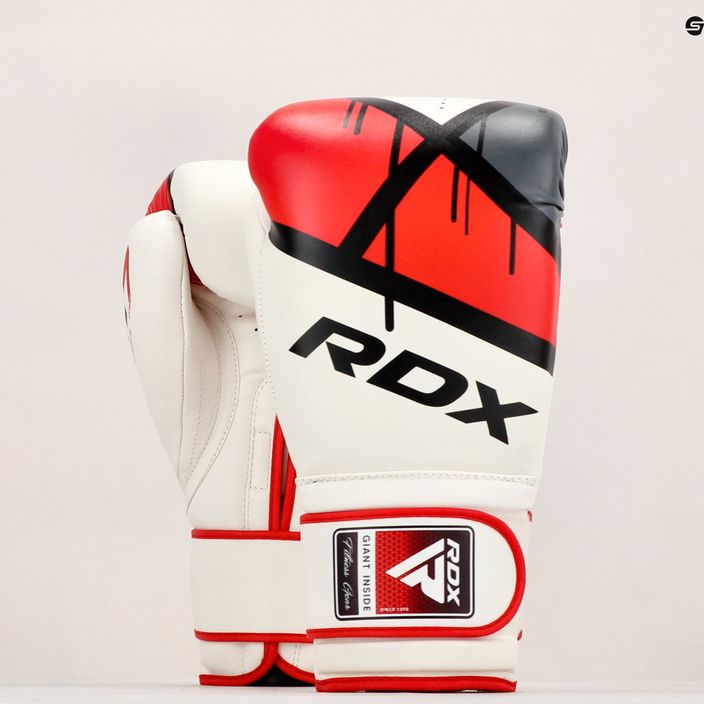RDX boxerské rukavice červeno-biele BGR-F7R 11