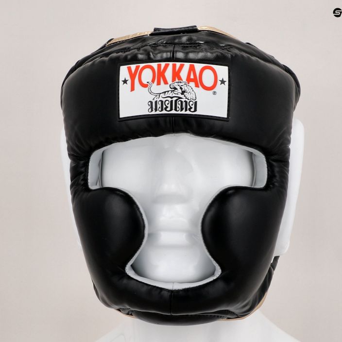 Prilba pre bojové športy YOKKAO Training Headguard čierna HYGL-1-1 11