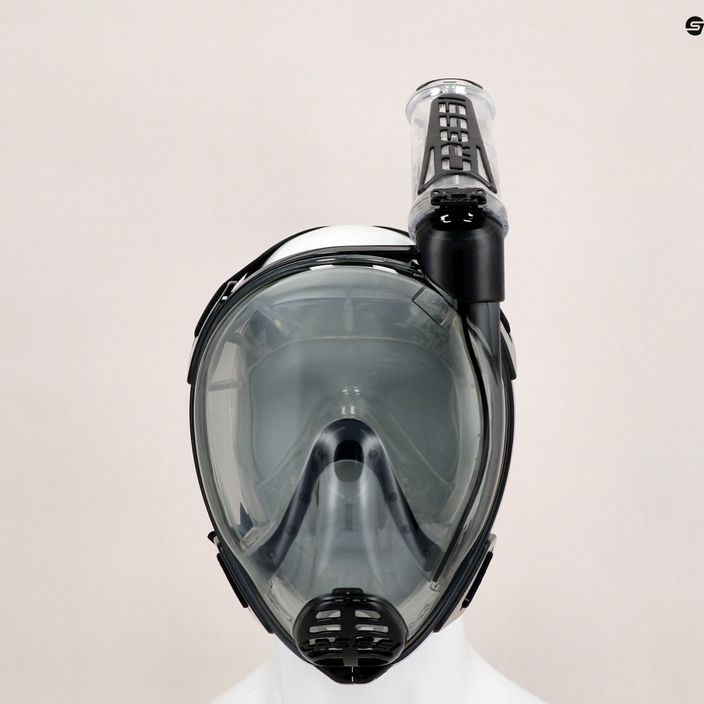Cressi Duke Dry celotvárová maska na šnorchlovanie čierna/sivá XDT060050 7