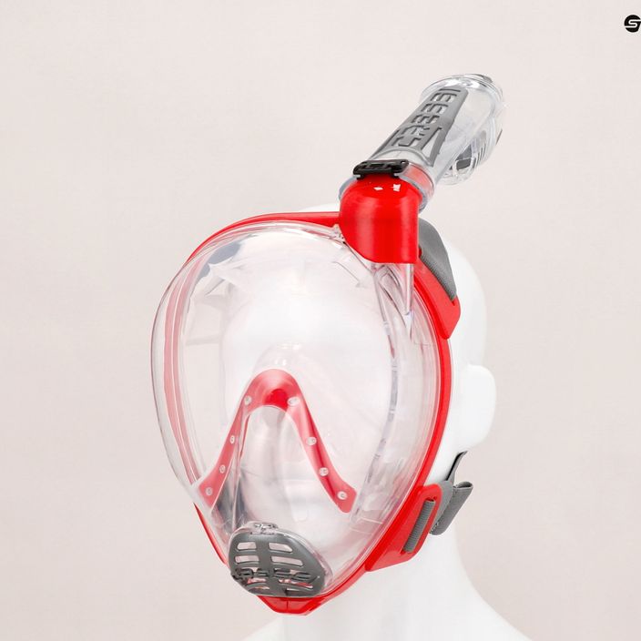Cressi Duke Dry celotvárová maska na šnorchlovanie červená XDT000058 5