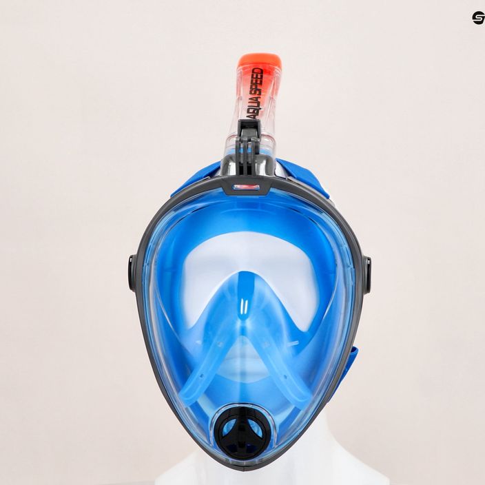 AQUA-SPEED Spectra 2.0 celotvárová maska na šnorchlovanie modrá 247 7