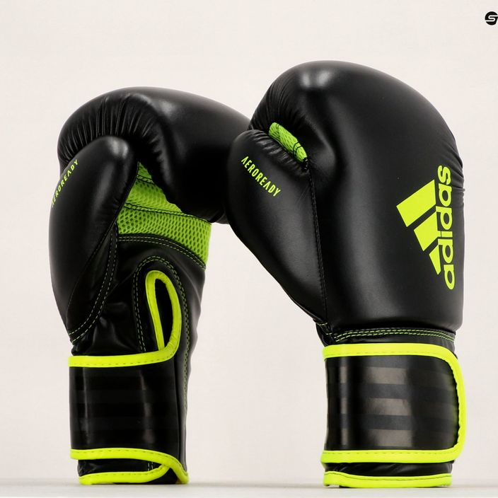 Boxerské rukavice adidas Hybrid 80 čierna/žltá ADIH80 7