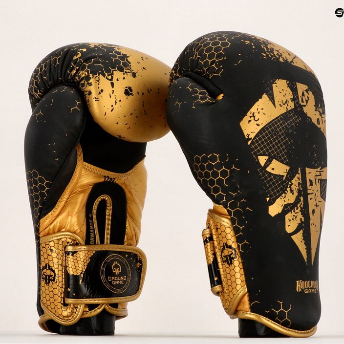 Boxerské rukavice GroundGame Cage Gold BOXGLOCGOLD10 8