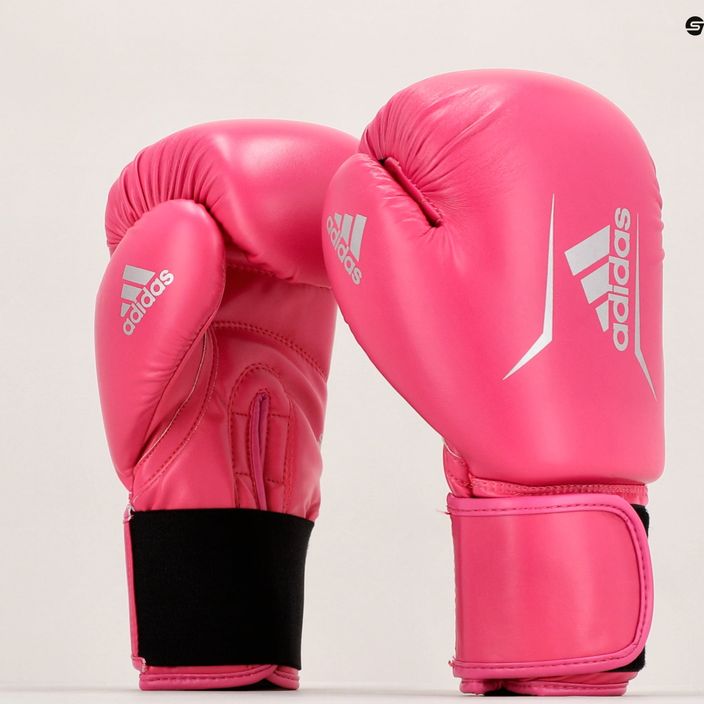 Ružové boxerské rukavice adidas Speed 50 ADISBG50 7