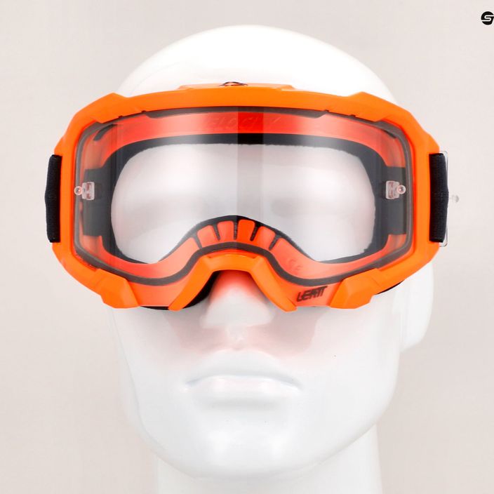 Cyklistické okuliare Leatt Velocity 4.5 neon orange / clear 8022010500 9