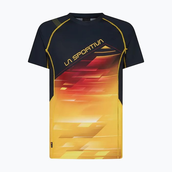LaSportiva Wave pánske bežecké tričko žlto-čierne P42999100