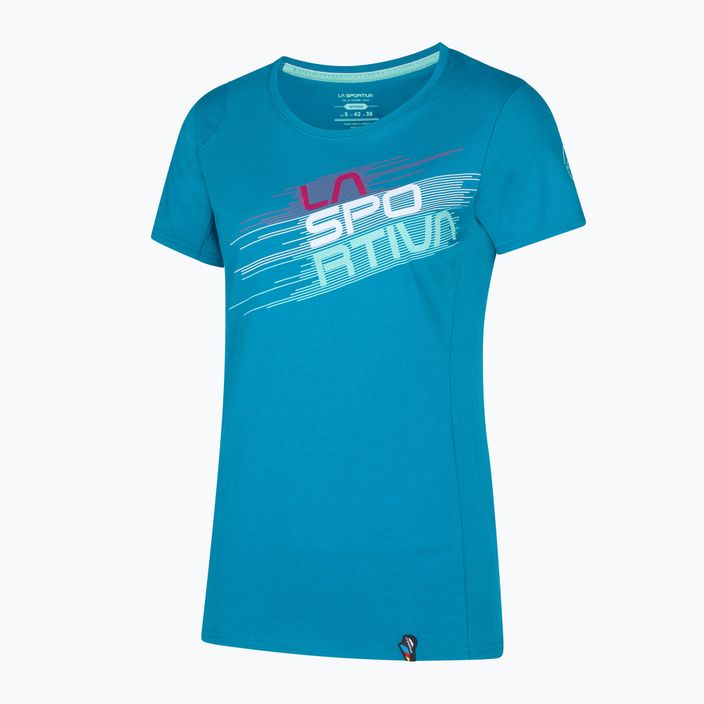 Dámske trekingové tričko La Sportiva Stripe Evo blue I31635635