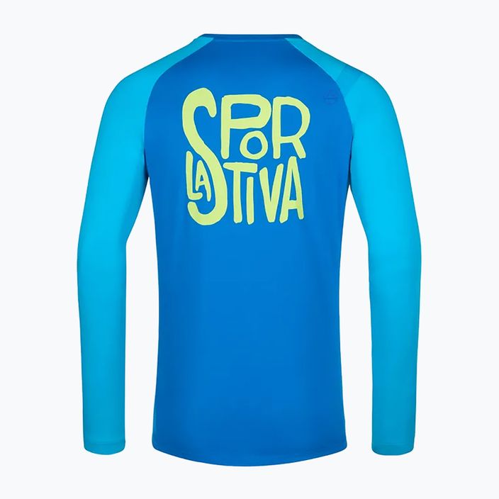 Pánske trekingové tričko La Sportiva Back Logo electric blue/maui 6