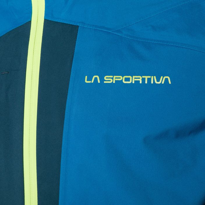 Pánska membránová bunda do dažďa La Sportiva Crizzle EVO Shell storm blue/electric blue 8