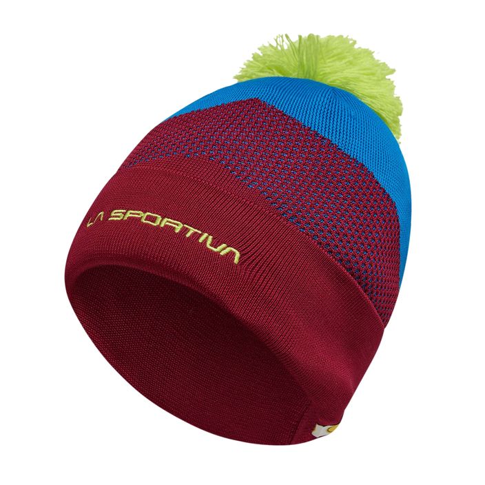 La Sportiva Knitty Beanie zimná čiapka sangria/electric blue 2