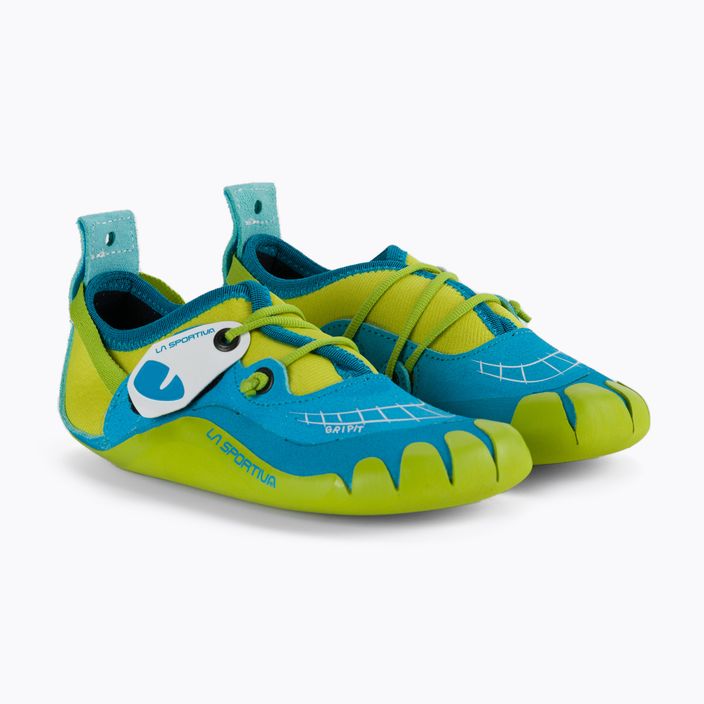 Detská lezecká obuv La Sportiva Gripit blue/yellow 15R600702 5