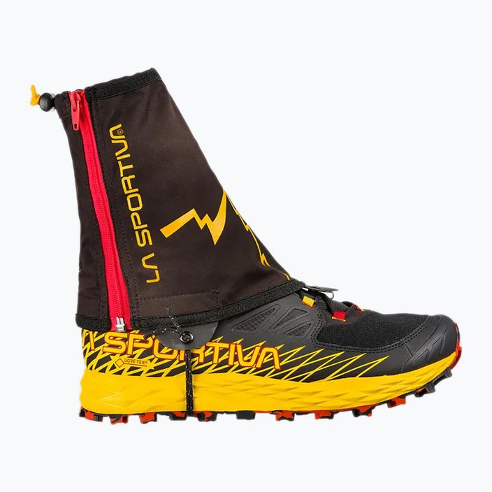 La Sportiva Zimné bežecké návleky black/yellow 3