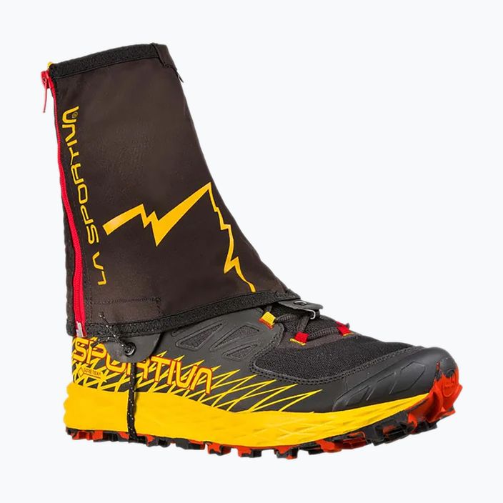 La Sportiva Zimné bežecké návleky black/yellow 4