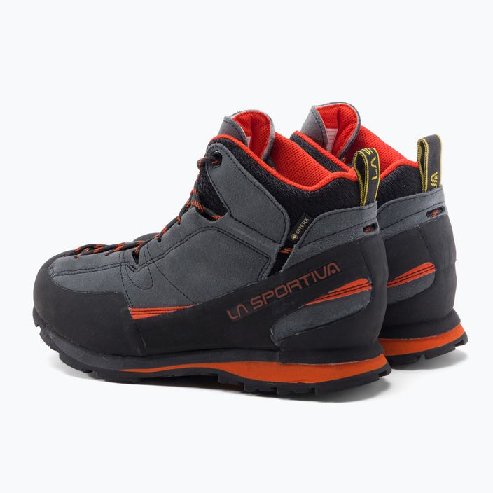 La Sportiva pánska treková obuv Boulder X Mid grey-orange 17E900304 3