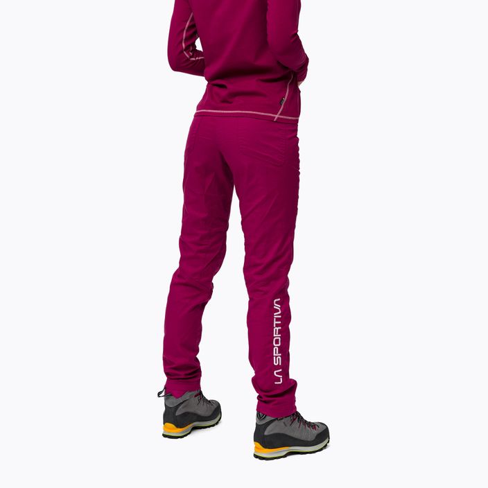 La Sportiva Itaca dámske lezecké nohavice bordovej farby O37502405B 3