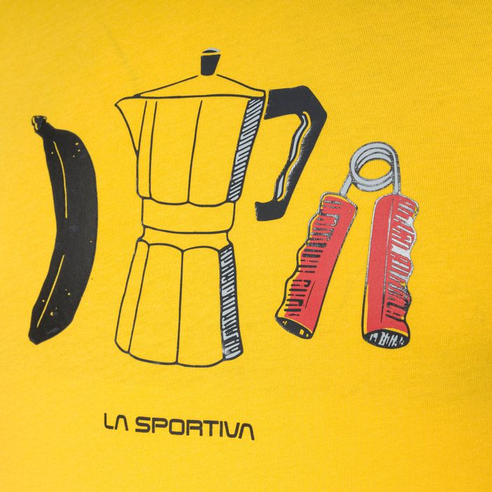 La Sportiva pánske lezecké tričko Raňajky žlté H32100100 3