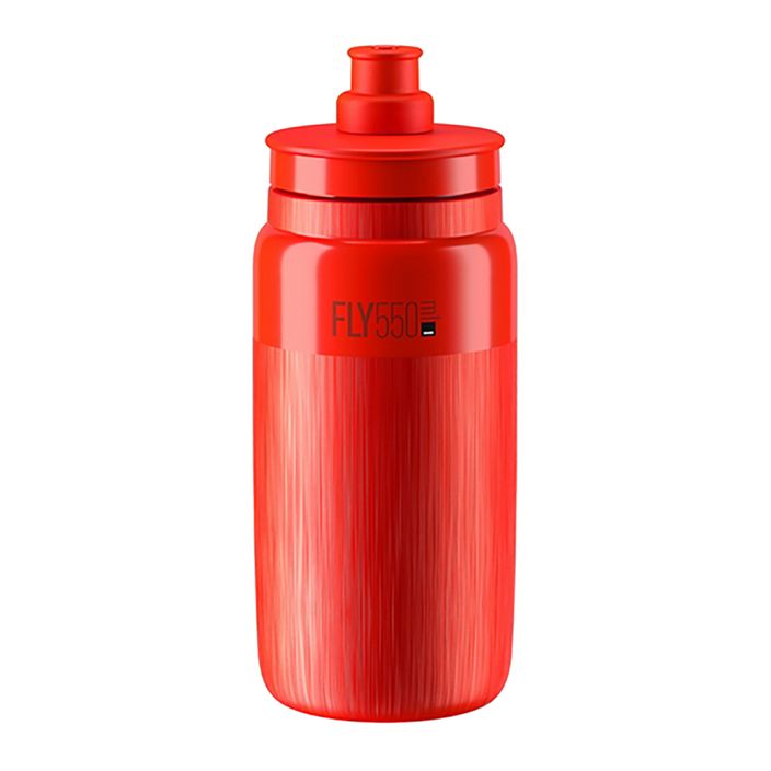 Cyklistická fľaša Elite FLY Tex 550 ml red/grey logo 2