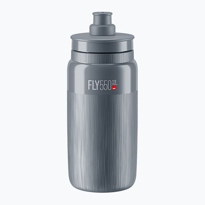 Cyklistická fľaša Elite FLY Tex 550 ml grey/grey logo