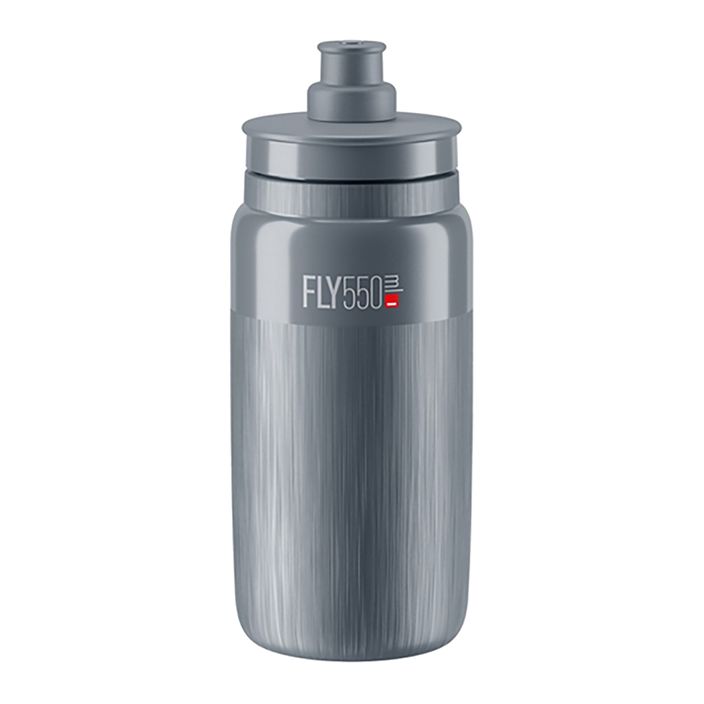 Cyklistická fľaša Elite FLY Tex 550 ml grey/grey logo 2