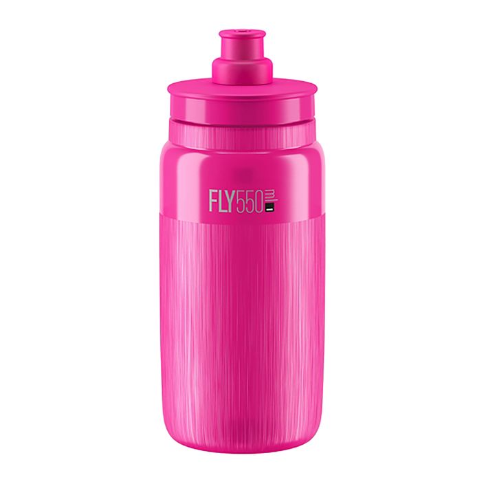Cyklistická fľaša Elite FLY Tex 550 ml clear/pink fluo 2