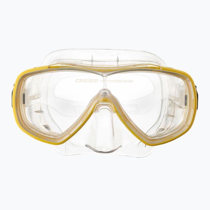Potápačská maska Cressi Onda číra/žltá 2
