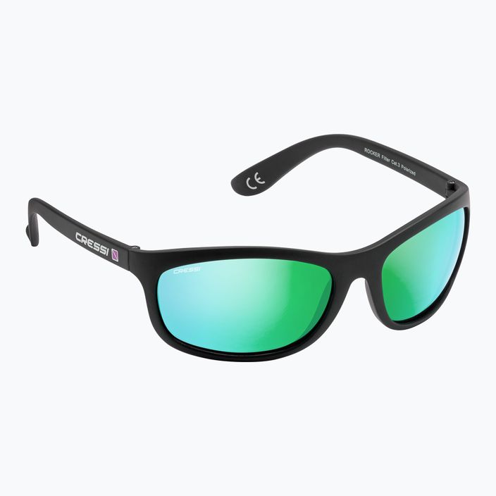 Čierno-zelené slnečné okuliare Cressi Rocker DB112 5