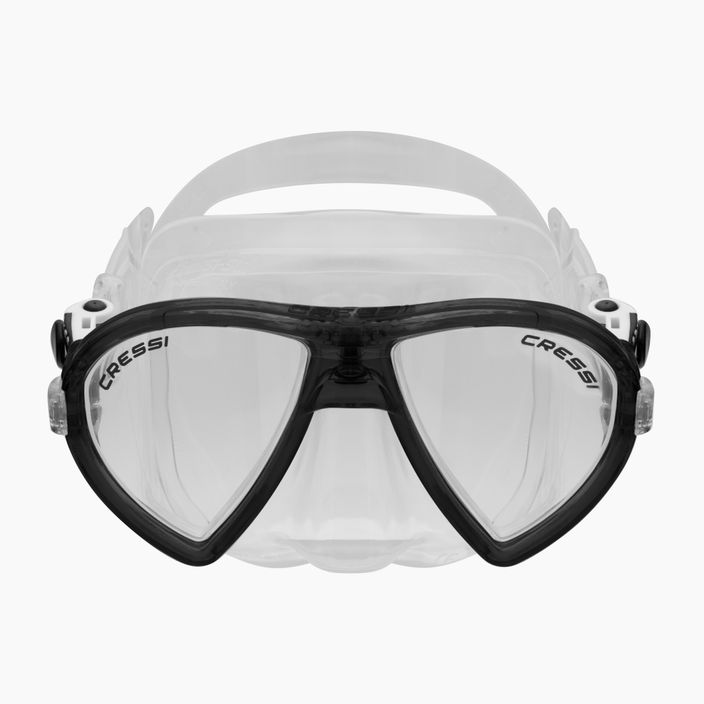 Šnorchlovací set Cressi maska Ocean + šnorchel Gamma číry/čierny DM1000115 2